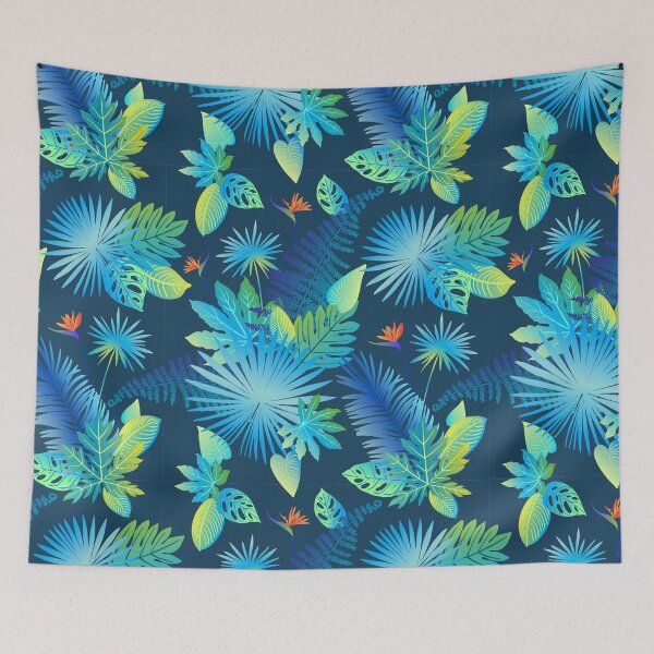 Item preview, Neon tropical leaves of palm designed and sold by IrinaVaneeva.