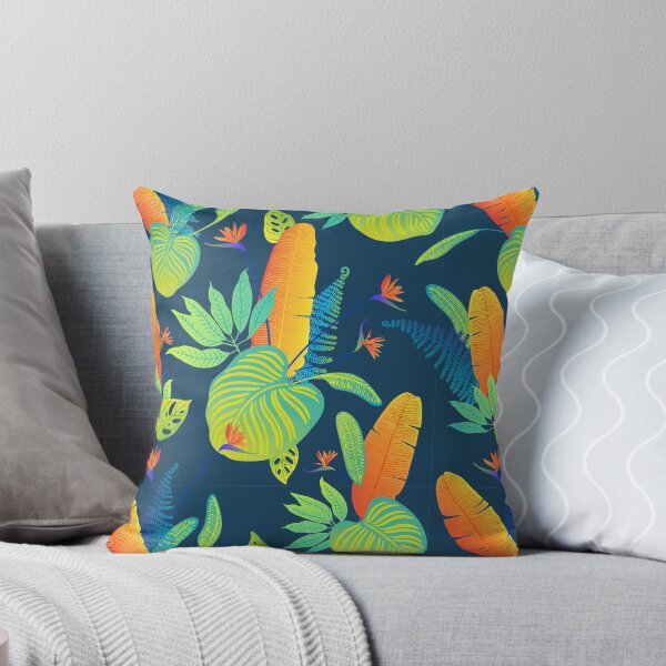 Item preview, Neon tropical leaves of palm designed and sold by IrinaVaneeva.