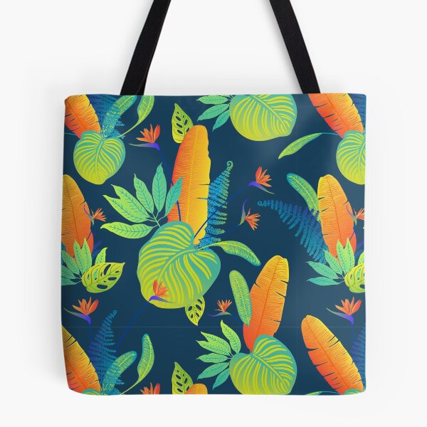Item preview, Neon tropical leaves of palm designed and sold by IrinaVaneeva.