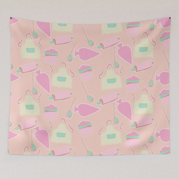 Item preview, Pink Baking Goods Pastel Pattern designed and sold by 22tenDesign.