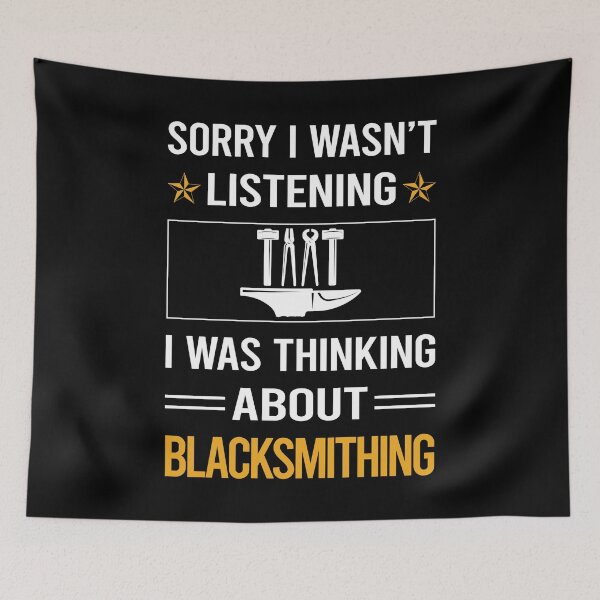 Item preview, Funny Listening Blacksmithing Blacksmith designed and sold by jiggleterrified.
