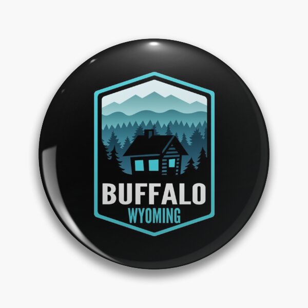 Item preview, Buffalo Wyoming Mountain Town Cabin designed and sold by LeopoldoCon.