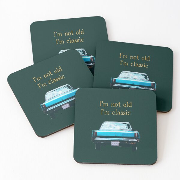 Item preview, I'm not old I'm a  classic with blue retro car designed and sold by InnaMGraphic.