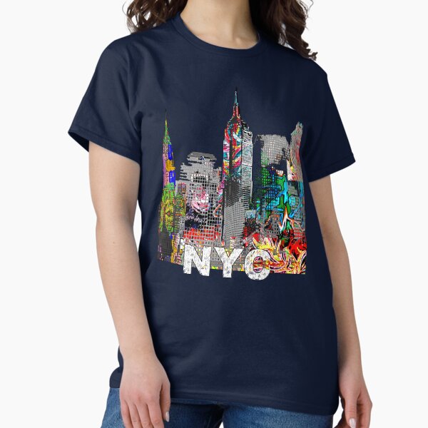 Item preview, NYC Graffiti Art – Colorful Abstract Street Art of New York City designed and sold by Phat Dog Designs .