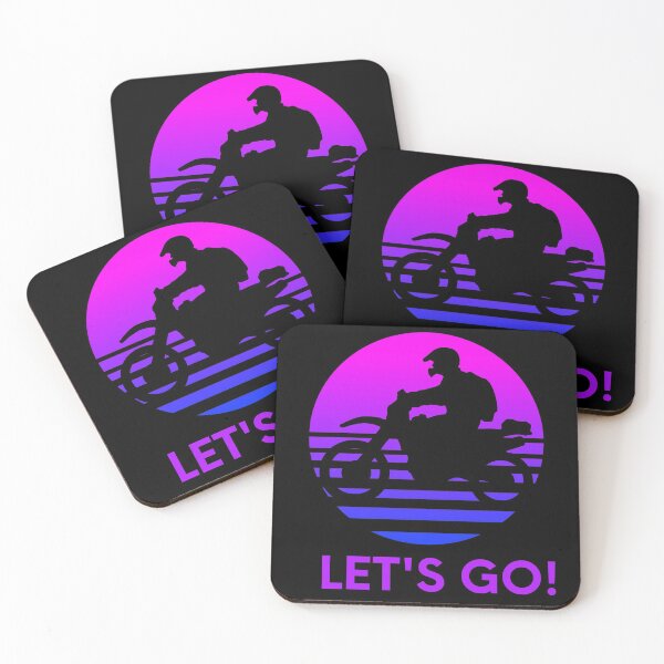 Item preview, Retro let's go helmet sticker for bikers| Motorcycle lovers designed and sold by ArtisticThings1.