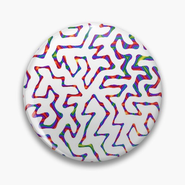 Item preview, white rainbow turing pattern designed and sold by Michelle Clay.