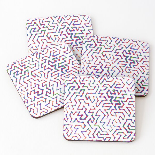 Item preview, white rainbow turing pattern designed and sold by Michelle Clay.