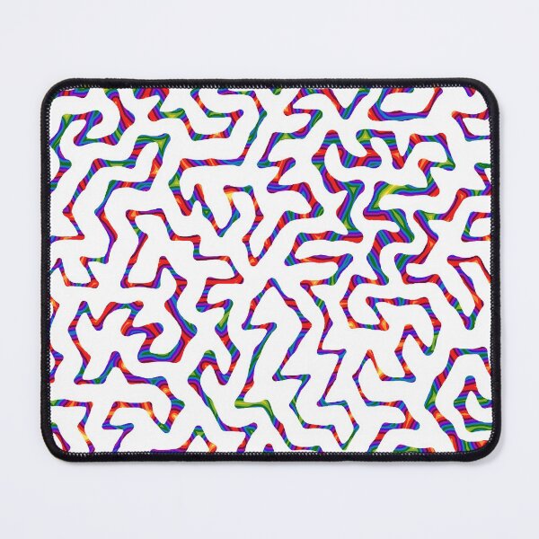 Item preview, white rainbow turing pattern designed and sold by Michelle Clay.
