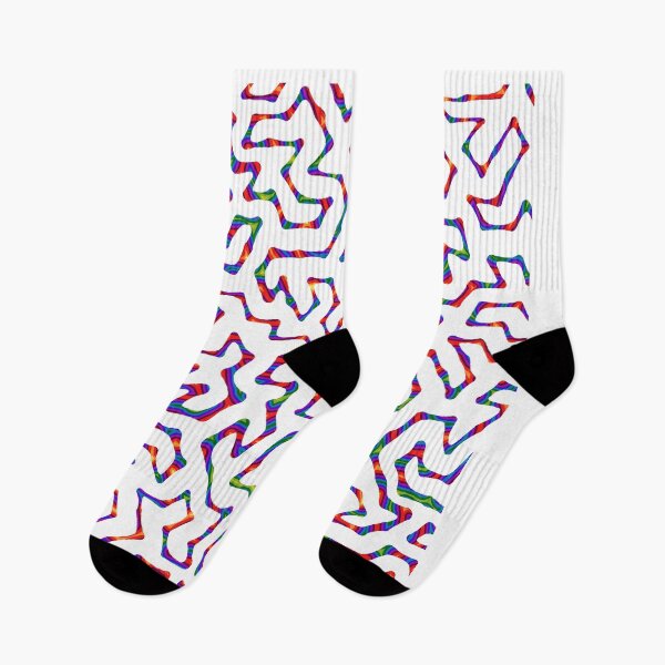 Item preview, white rainbow turing pattern designed and sold by Michelle Clay.
