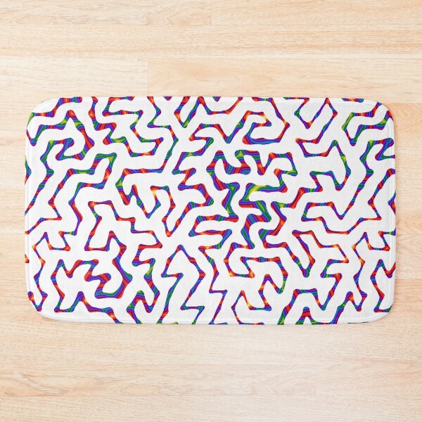 Item preview, white rainbow turing pattern designed and sold by Michelle Clay.