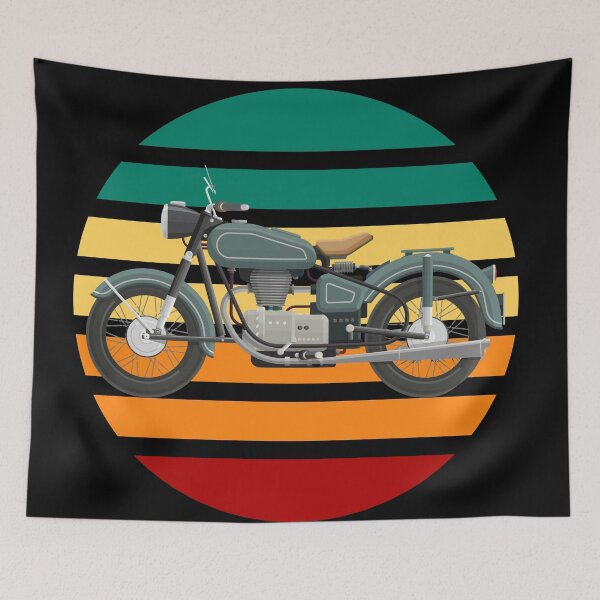 Item preview, Retro let's Explore helmet sticker for bikers| Motorcycle lovers designed and sold by ArtisticThings1.