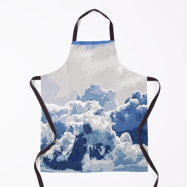 Item preview, White clouds in the blue sky color art  designed and sold by artdragongift 15.