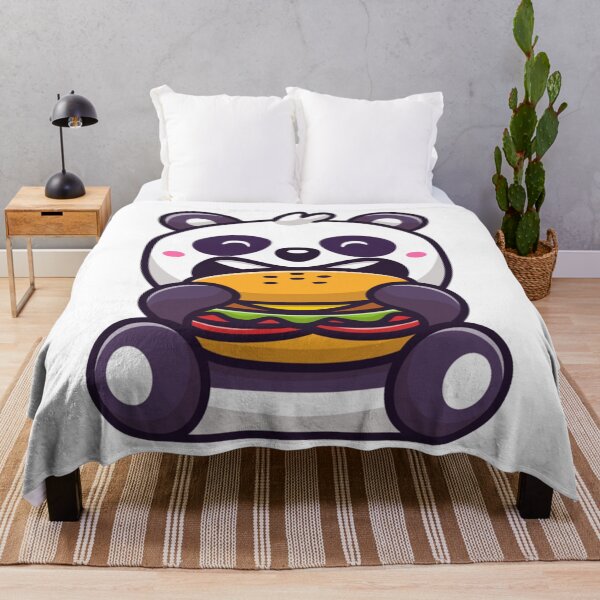 Item preview, Cute panda eating burger sandwich Essential designed and sold by BibianafRossi.
