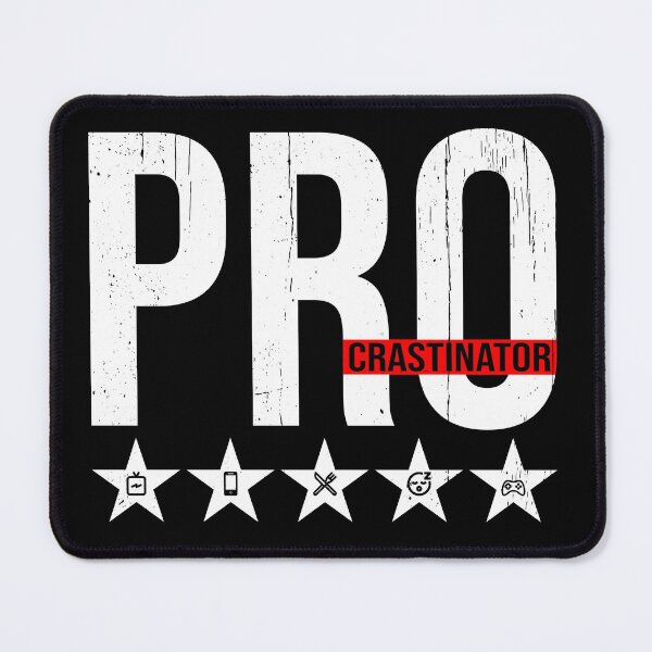 Item preview, Five-Star PROcrastinator designed and sold by Happy Puppy Print On Demand.
