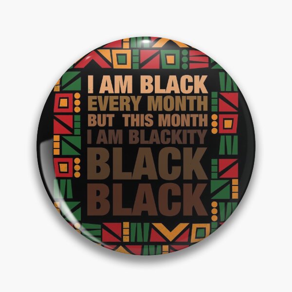 Item preview, I Am Black Every Month But This Month I Am Blackity Black Black - Vintage designed and sold by LounisArt.