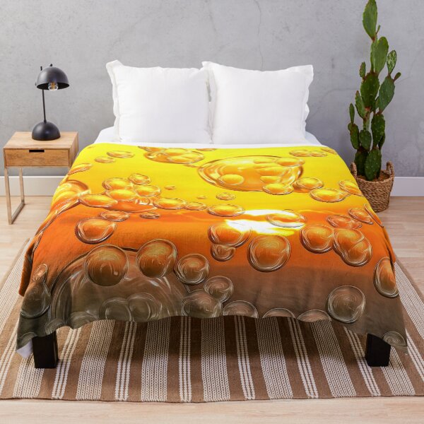 Item preview, Bubbles Over a Beach Sunset Painterly Dreamscape Abstract designed and sold by SeaChangeDesign.