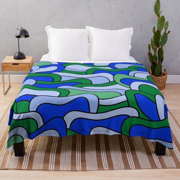 Item preview, Abstract pattern - blue and green. designed and sold by K.S ART.