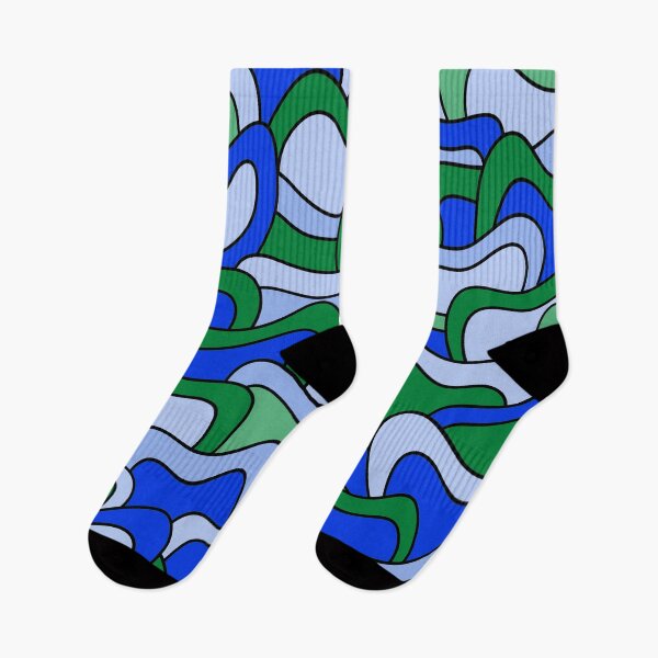 Item preview, Abstract pattern - blue and green. designed and sold by K.S ART.