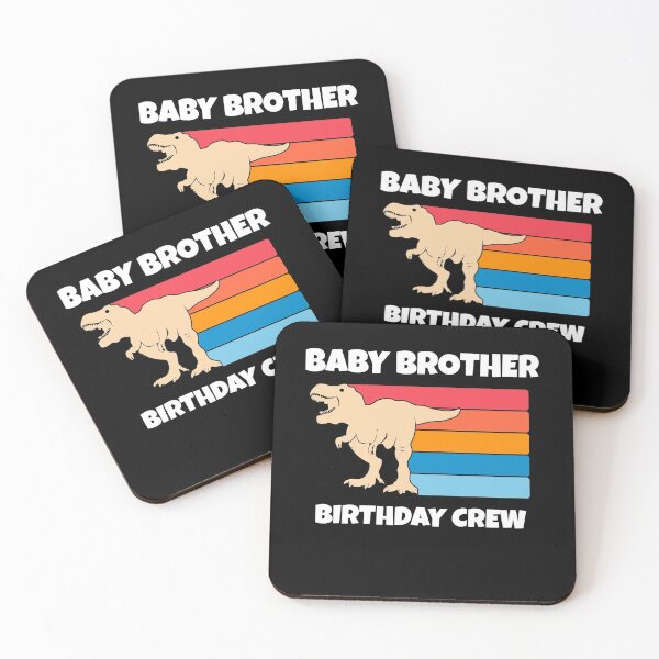 Item preview, Baby Brother Birthday Crew. Birthday Boy Dinosaur design for boys.  designed and sold by 5lav.