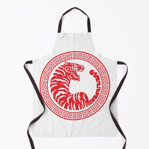 Item preview, Red Tiger and greca design designed and sold by JAG2B.