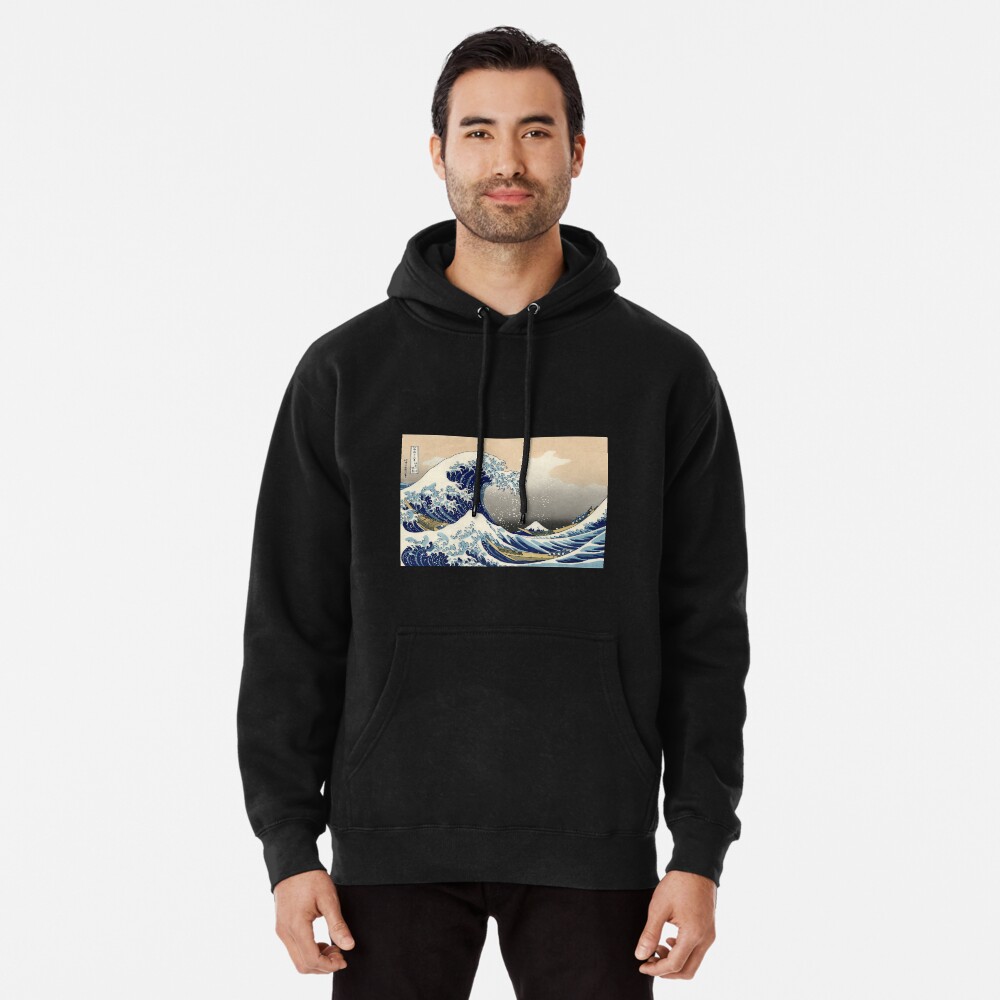 Hokusai wave hoodie sale