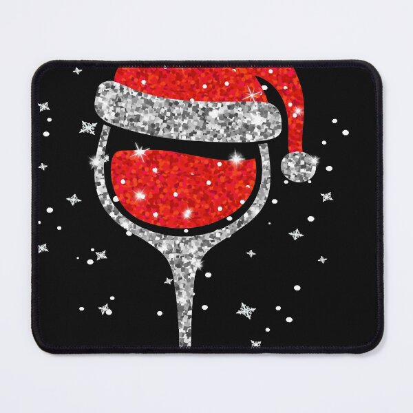 Artikelvorschau, Weihnachtsweinglas Schneeflocken Weihnachtsmütze Rotwein entworfen und verkauft von DavidSmuda.