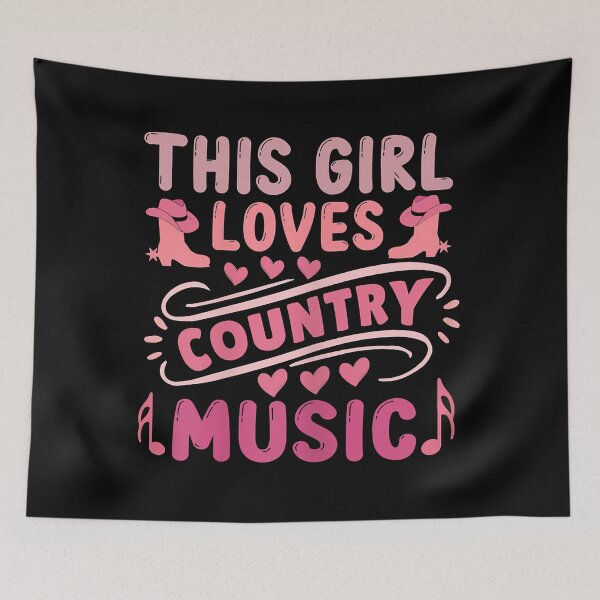 Item preview, This Girl Loves Country Music designed and sold by ryanbrian.