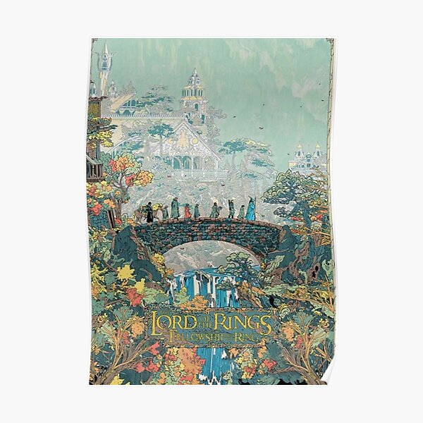 Retro Lord of The Rings Poster