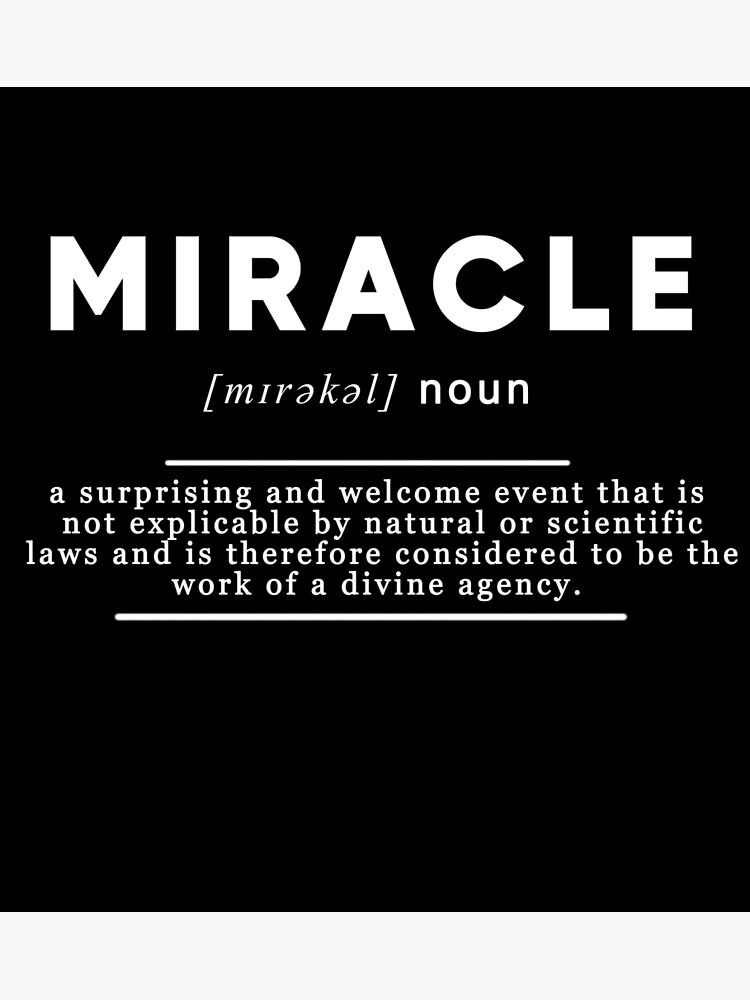 Definition Of The Term Miracle