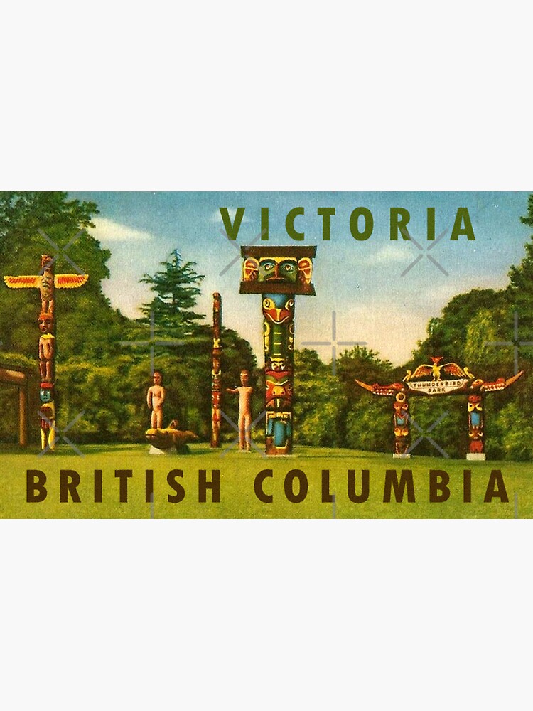 "Victoria British Columbia BC Vintage Travel Decal" Sticker for Sale by hilda74 Redbubble