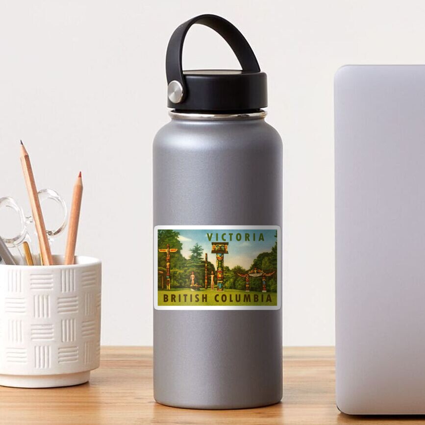 "Victoria British Columbia BC Vintage Travel Decal" Sticker for Sale by hilda74 Redbubble