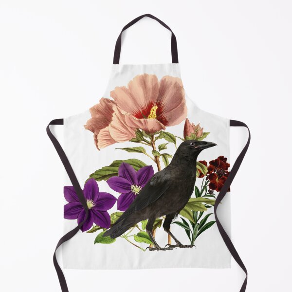 Item preview, Vintage Floral Crow designed and sold by WhimsyMarie.