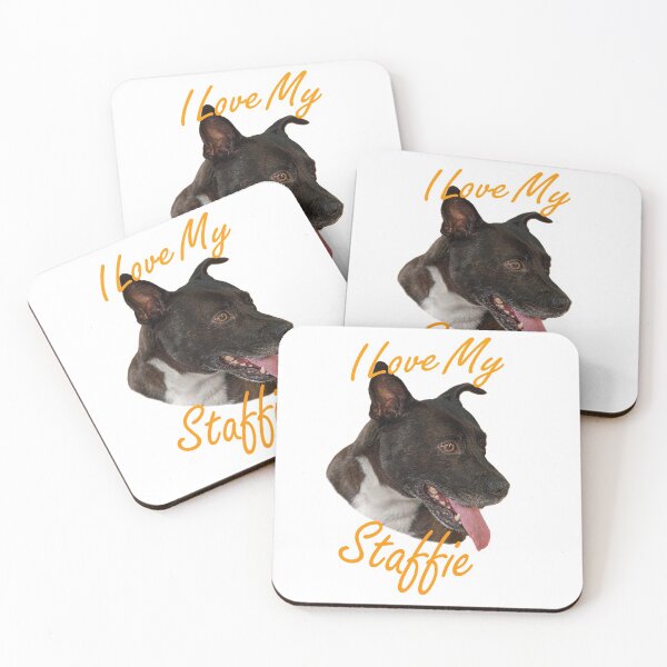 Item preview, Sadsac designs - I Love My Staffie designed and sold by SadSacDesigns.