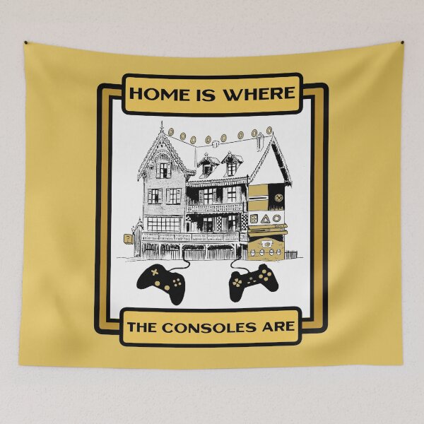 Item preview, Home is Where the Consoles Are Gamers Cool designed and sold by Smagnaferous.