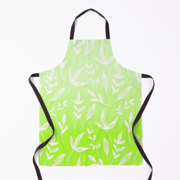 Item preview, White Leaves on a Green Background Pattern designed and sold by Vimbuy.
