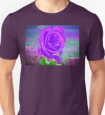 Purple rose birthday card Unisex T-Shirt
