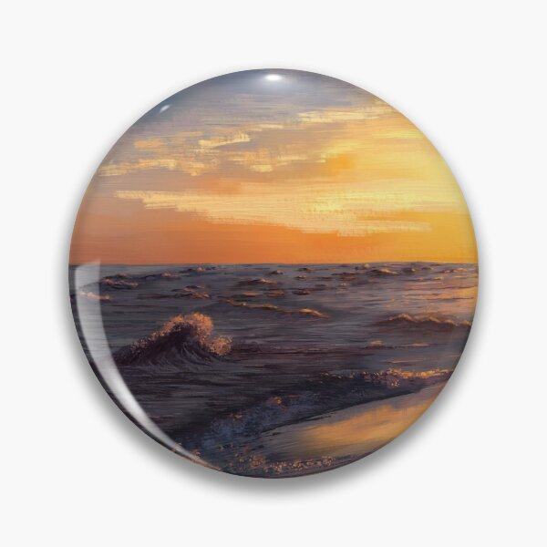 Item preview, Seaside beach in evening sunset designed and sold by MarkozeArts.