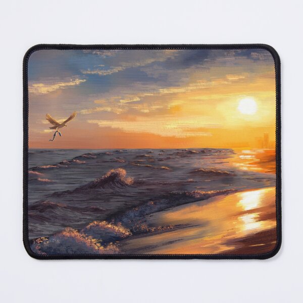 Item preview, Seaside beach in evening sunset designed and sold by MarkozeArts.