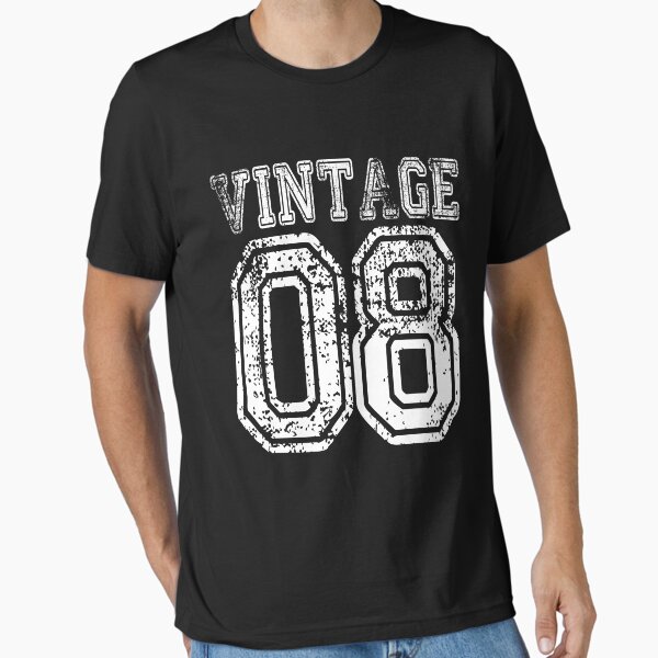 Vista previa del artículo con la obra «Vintage 08 2008 camiseta cumpleaños regalo edad año viejo niño niña lindo divertido hombre mujer jersey estilo», diseñado y vendido por arcadetoystore.