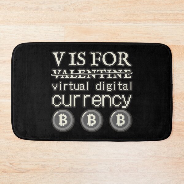Item preview, V Is For Virtual Digital Currency, Fun Valentine Bitcoin Design designed and sold by TrulyEpoque.