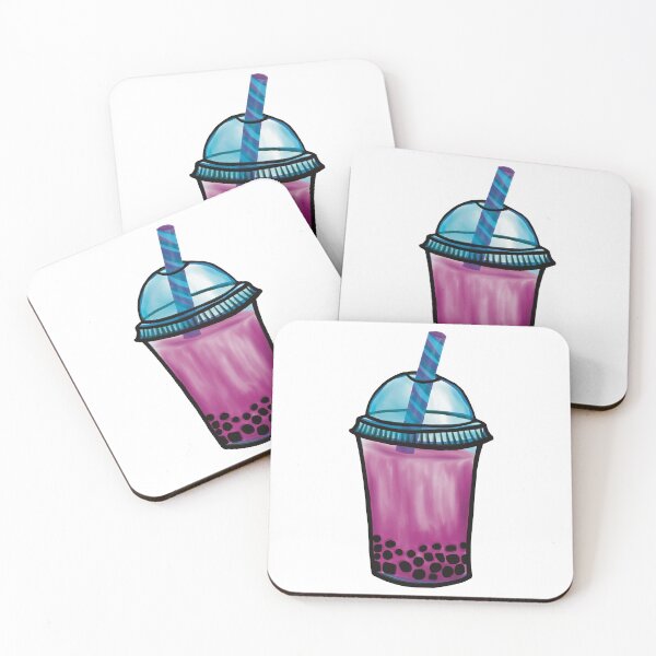 Item preview, Vivid Pink Bubble Tea Illustration designed and sold by ZaraRoza.