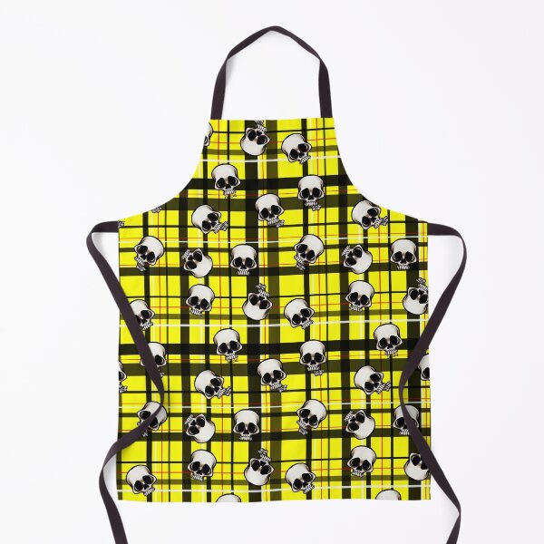Item preview, Skull Plaid (Yellow Version) designed and sold by JanGrackle.
