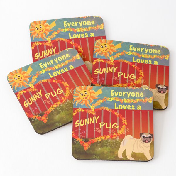 Item preview, Everyone Loves A Sunny Pug - Dog, Animals, Pets, Cute Dogs, Pups, Puppy designed and sold by blazegoldburst.