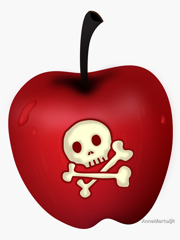 "poison apple" Sticker for Sale by AnneMartwijit Redbubble