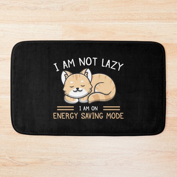 Item preview, cat i'm not lazy i'm on energy saving mode-funny animals typography designed and sold by Hartics.
