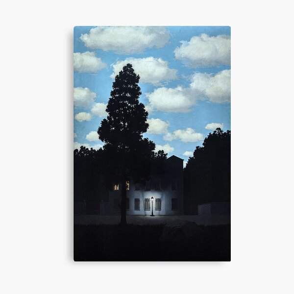 L'empire de la lumière de René Magritte Impression sur toile