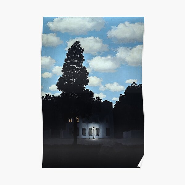 L'empire de la lumière de René Magritte Poster