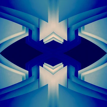 Artwork thumbnail, Blue Paper Abstract Pattern by KRBailey