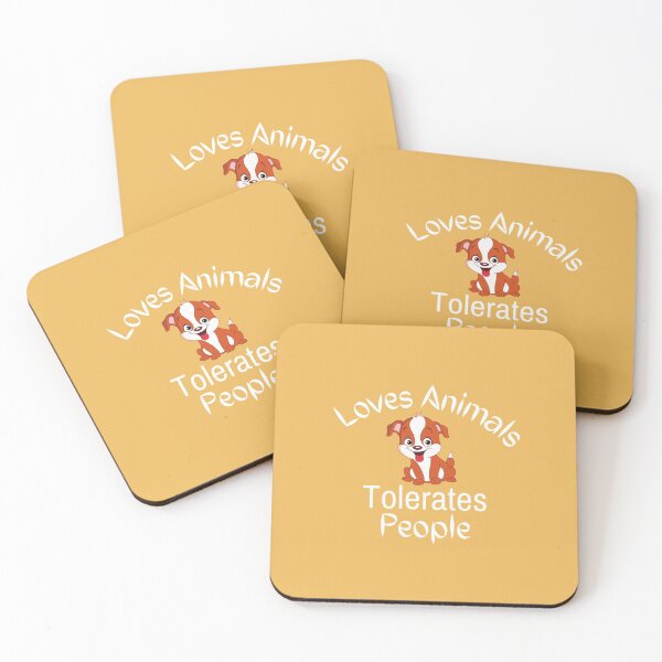 Item preview, Loves Animals Tolerates People designed and sold by Designprovider.