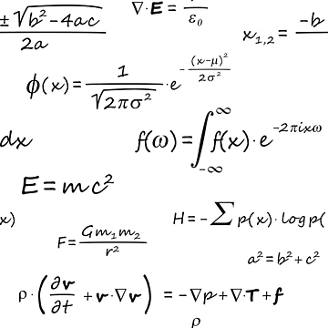 Artwork thumbnail, Scientific Formulas Pattern by Rabdomante